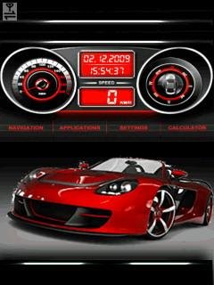 Red speed car player спидометр анимация