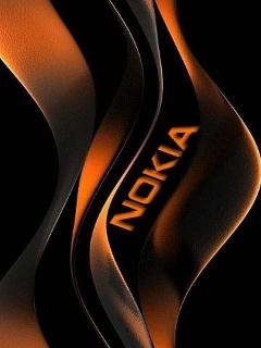 Orange Nokia абстракция