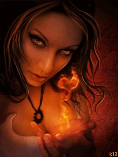 огонь в руках