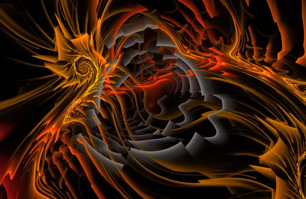 Orange-black-fractal-spiral-waves-light