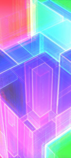 Neon-glowing-cubes-abstract-dx-1080x2405