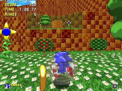 Sonic the Hedgehog. Green Hills in 3D