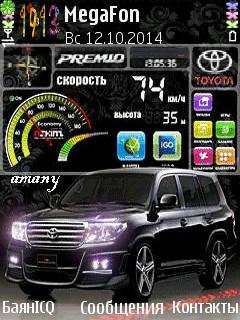 Toyota car jeep спидометр анимация