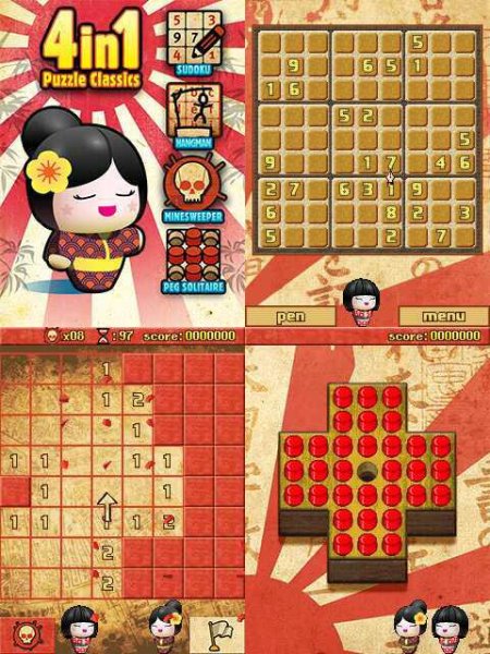 4-in-1 Puzzle Classics 240x320 s60