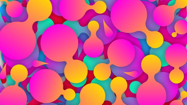 Pink-yellow-gradient-shapes-vibrant-multicolored