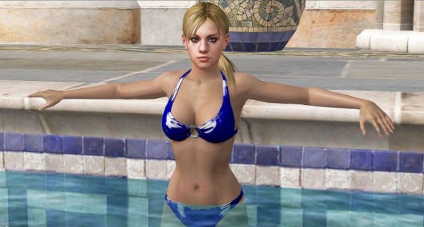 jill sexy pool pose by blw7920-d3inz9d