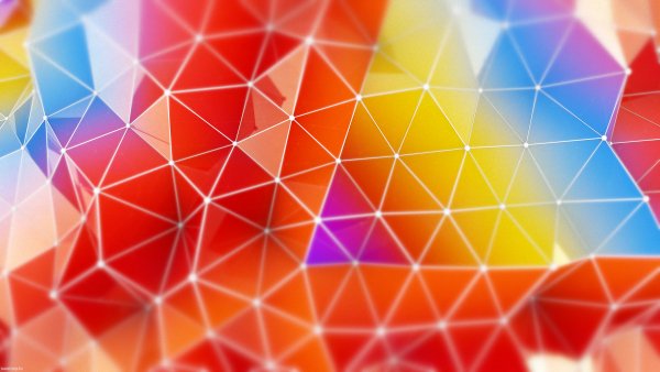 Red-yellow-geometry-triangles-mosaic-gradient