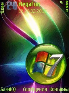 Windows 7 neon анимация