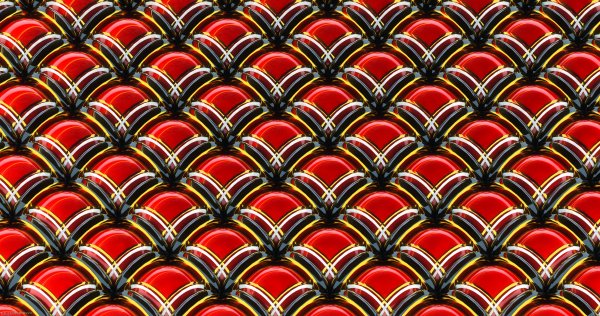 Red-pattern-geometry-symmetry-gloss