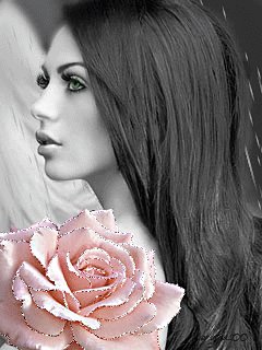 девушка и роза