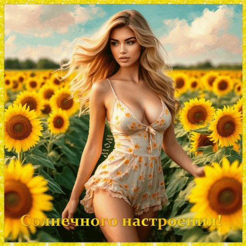 Анимированная открытка солнечного настроения