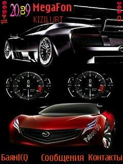 Red mazda car спидометр