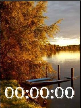 Пейзаж цифр часы дата