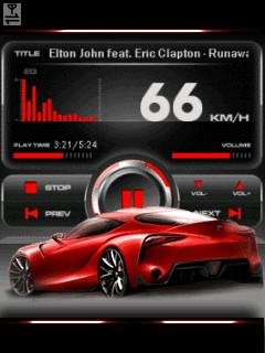 Turbo car red player спидометр