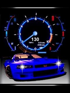 Blue car анимация