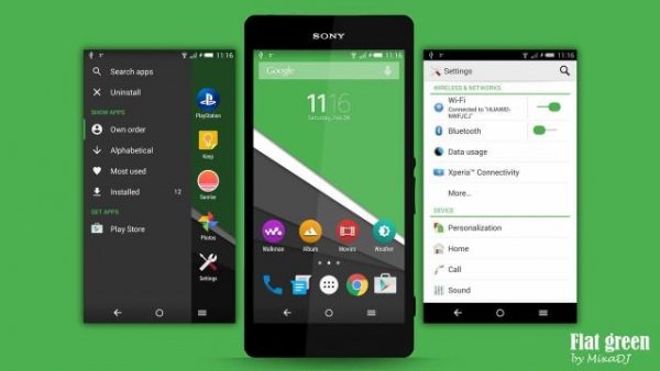 Xperia Flat green v1.1.0