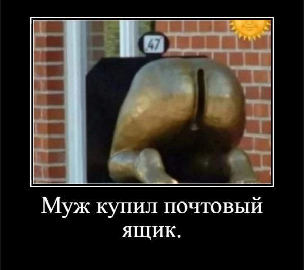 Муж купил почтовый ящик