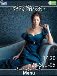 The girl in blue