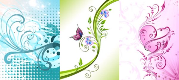 Тройные обои-абстракция-720х320