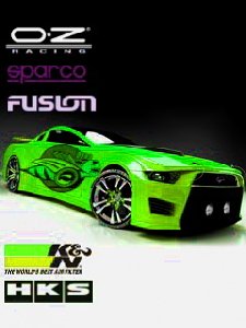 Sport car green