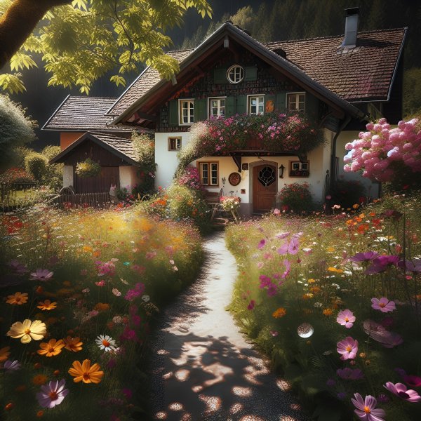 Дом,пастораль,арт,пейзаж.063