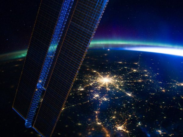 МКС Москва с высоты 240 миль