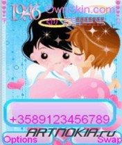 Animated-Cute-kiss-Nokia-Theme