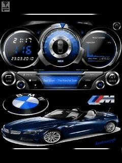Bmw car player спидометр анимация