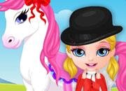 Baby Barbie Pony Present