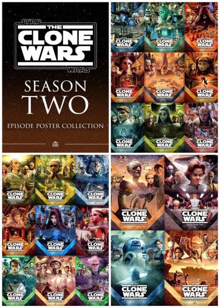 Коллекция постеров ко второму сезону "Войн клонов"