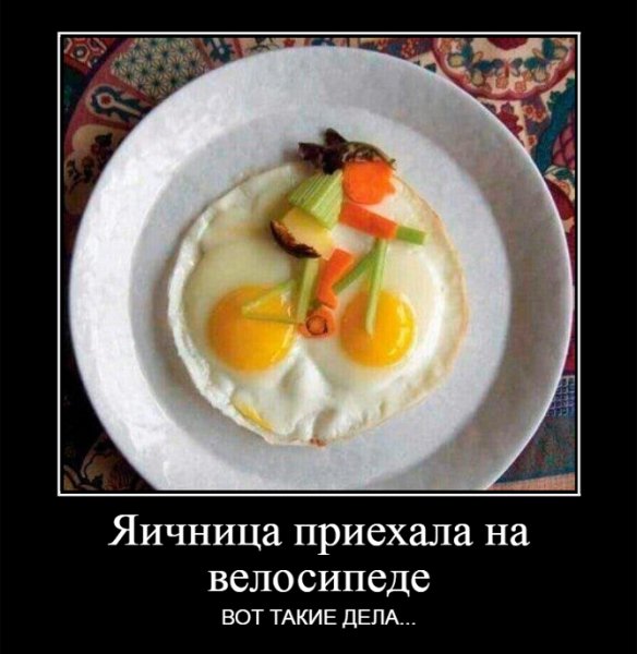 Яичница приехала...