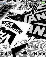 Vans black &amp; white