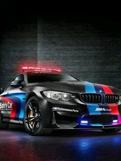 Neon car police