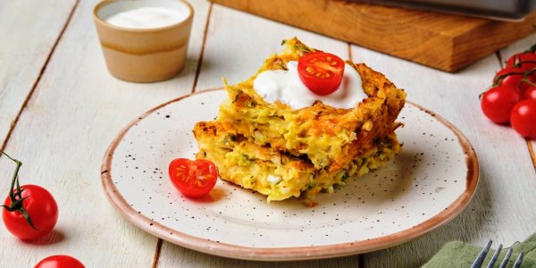 Запеканка из молодой капусты - с яйцами и сыром