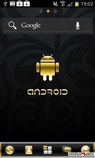 Gold Droid Pro GO launcher EX theme v.1.