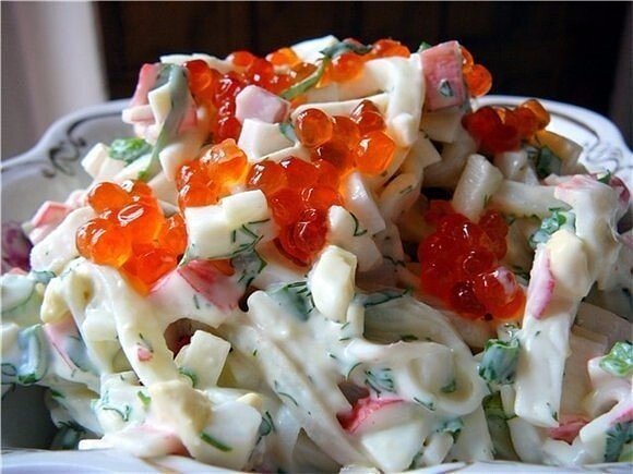 Салат из кальмаров