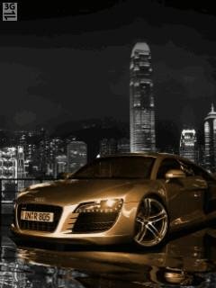 Gold audi r8 car анимация