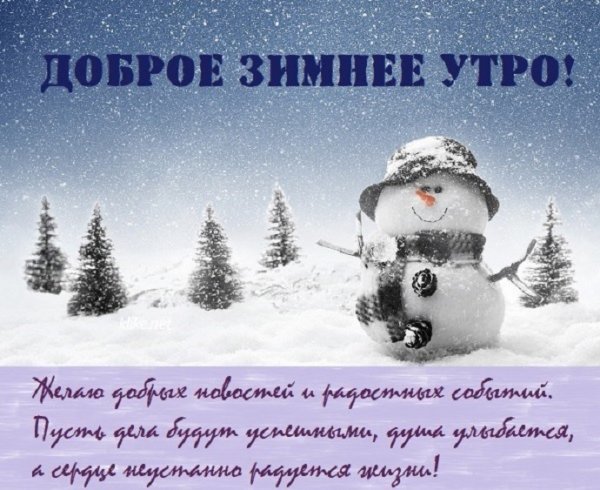 Доброе зимнее утро! ....