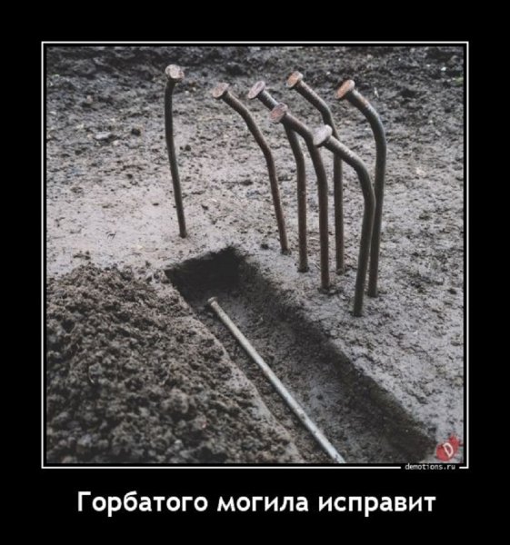 Горбатого могила исправит...