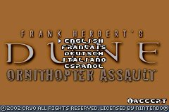 Dune - Ornithopter Assault (Prototype)