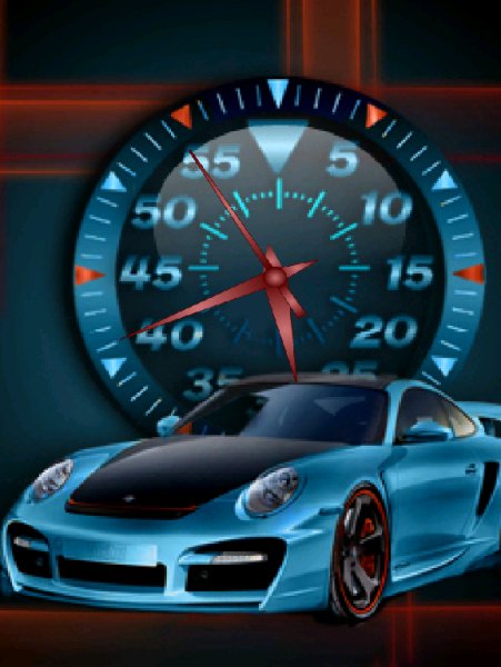 Blue porsche