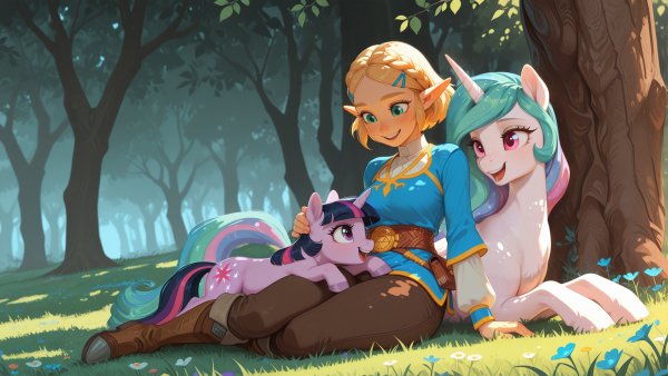 Пони и эльфочка 3713760