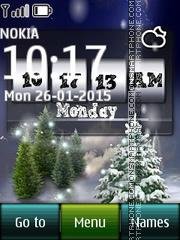winter-and-digital-clock-