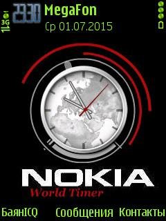 Nokia classic clock animated
