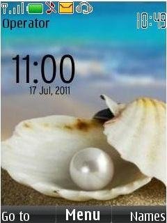 Pearls clock Alla1411 v.49