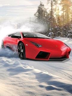 Red lamborghini car