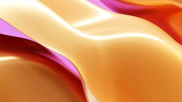 Golden-pink-smooth-wavy-glowing