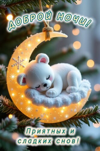 Открытка доброй ночи приятных и сладких