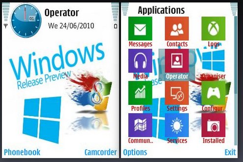 windows 8 with icon