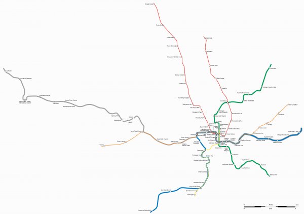 Washington DC Metro Map-2023 (To Scale).svg